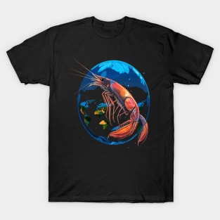 Blue Shrimp Earth Day T-Shirt